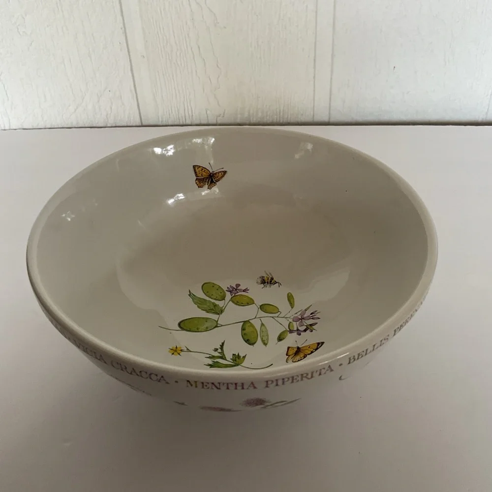 Vintage Hallmark Marjolein Bastin Wildflower Meadow Nesting Mixing Bowl 9”
